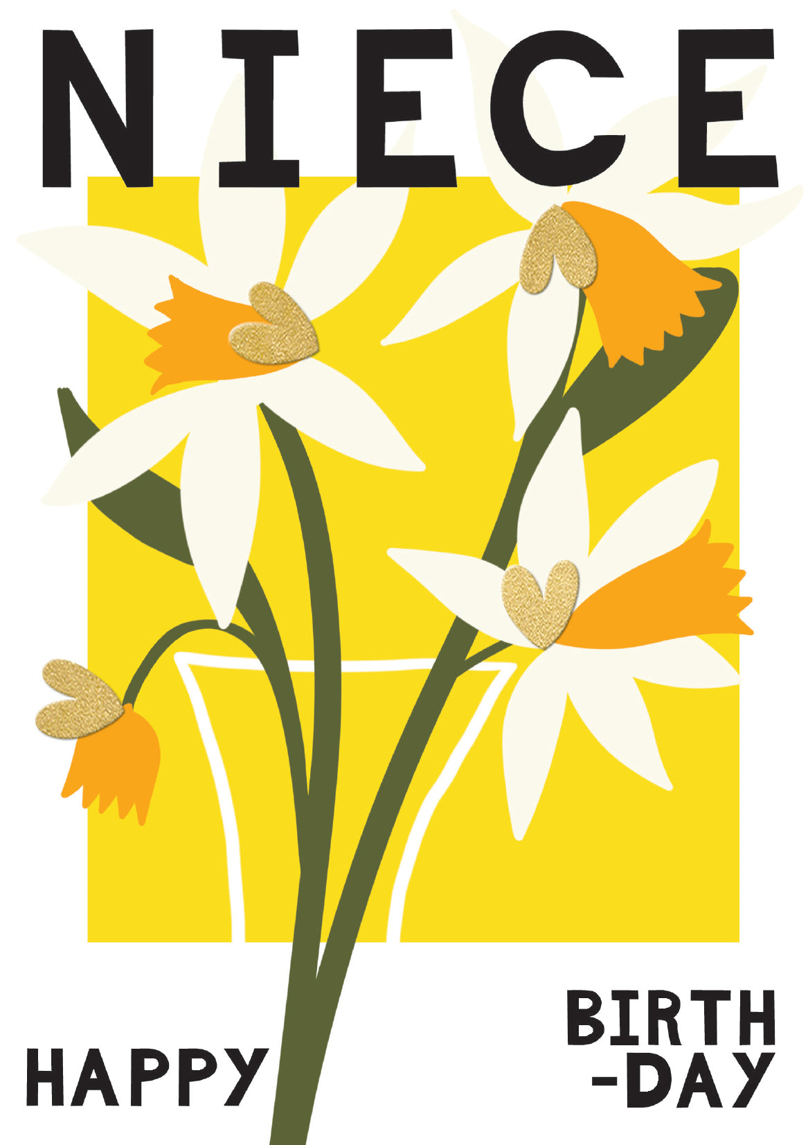 Yellow Daffodils Niece Birthday Card at Penny Black