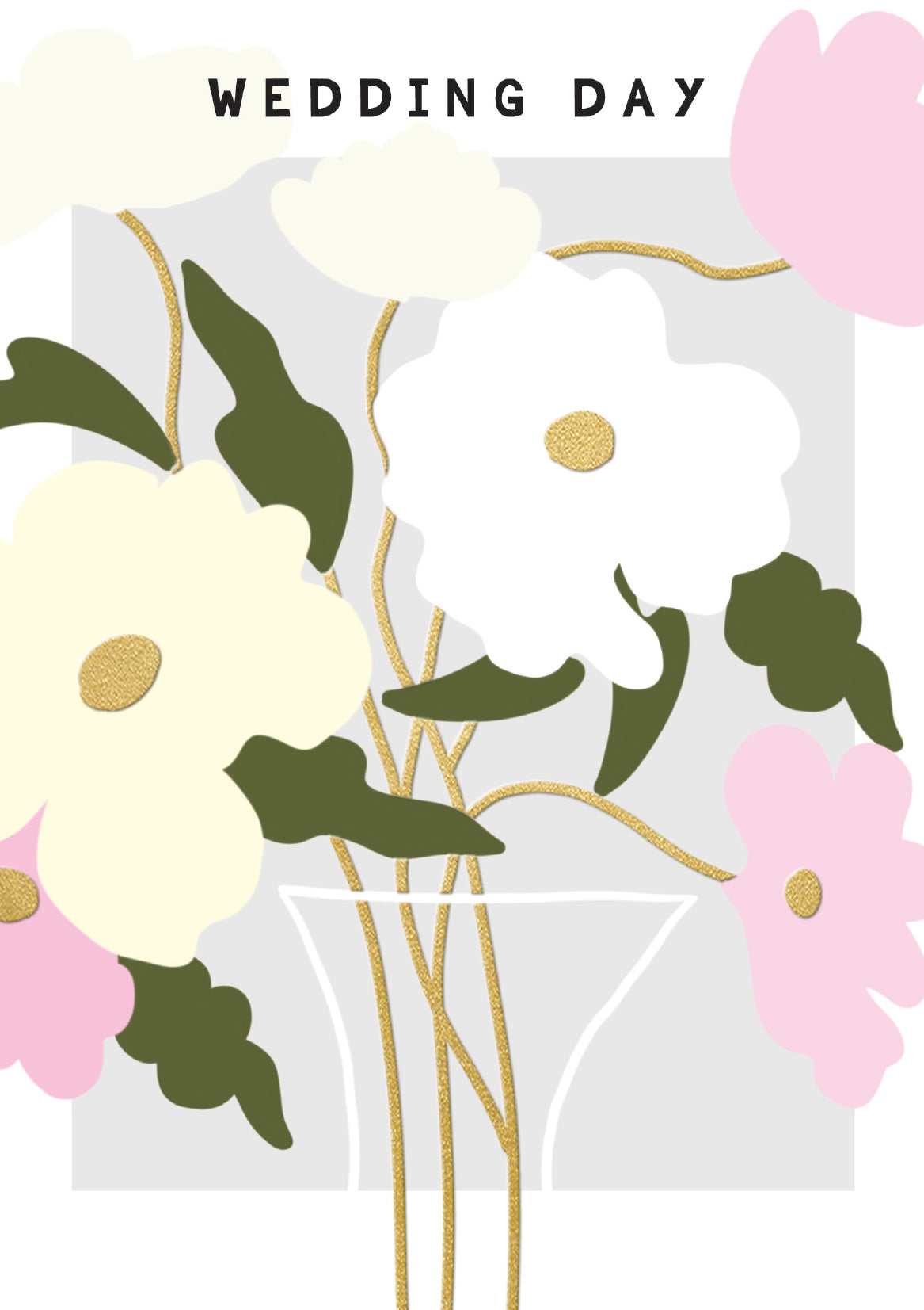 Abstract Florals Wedding Day Card at Penny Black