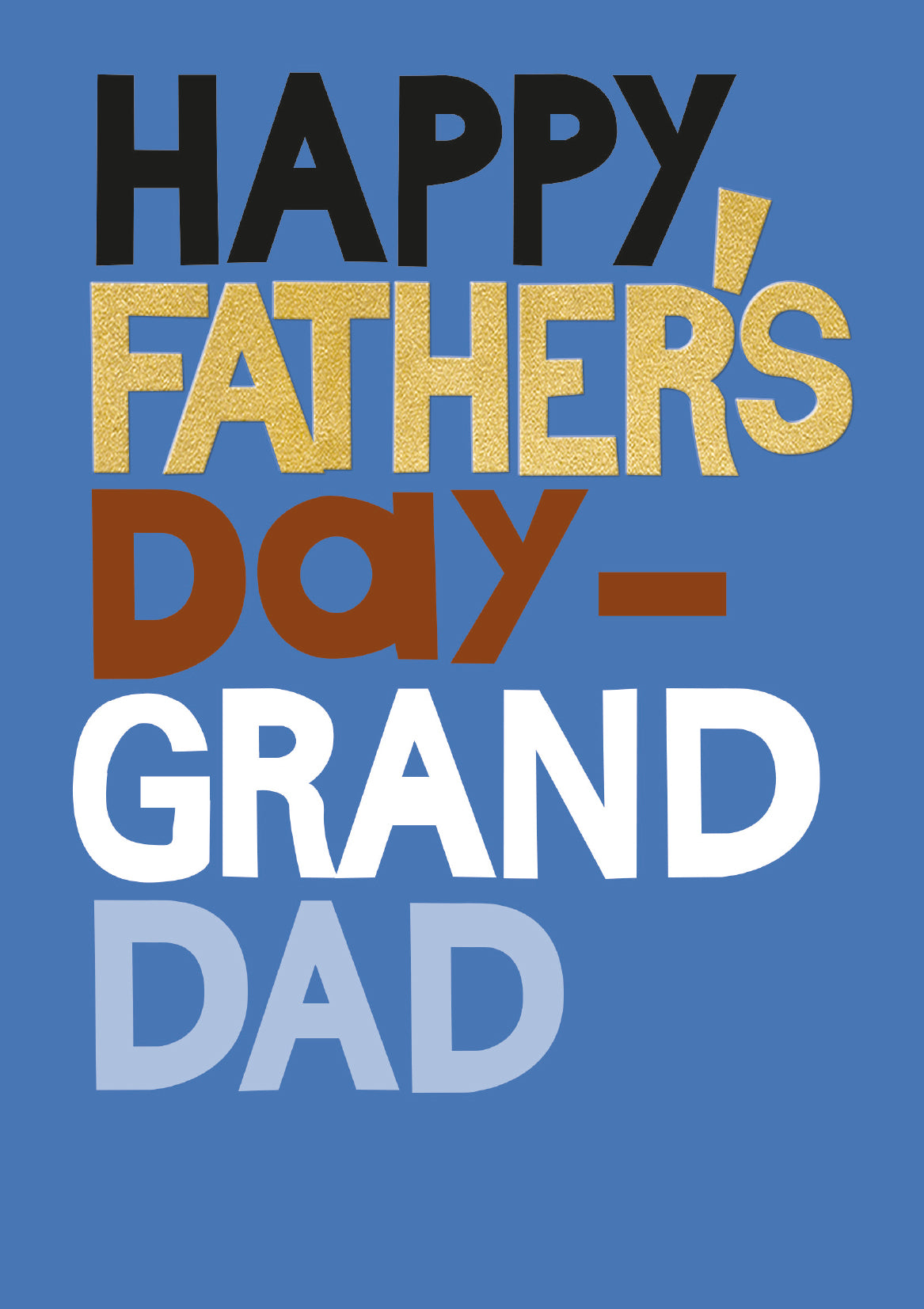 Happy Father's Day Granddad Blue Father's Day Card By Penny Black