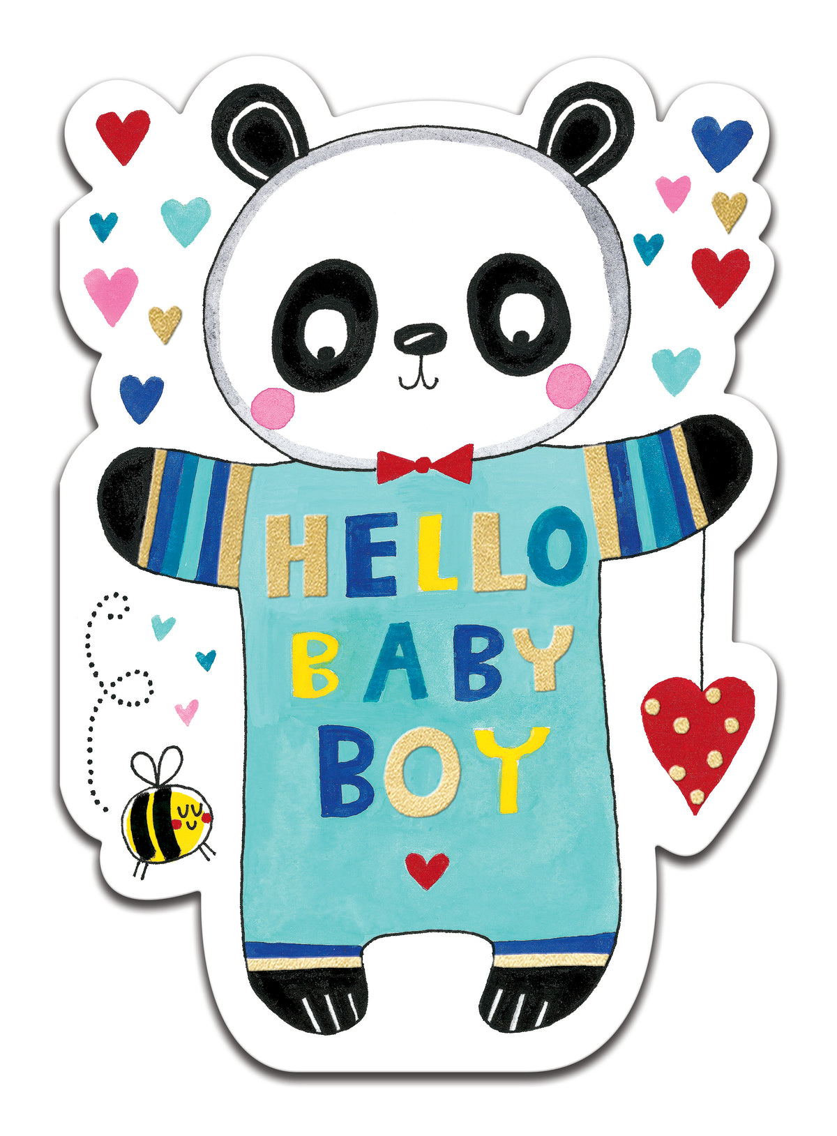 Cookie Cutters Hello Baby Boy Panda Card from Penny Black