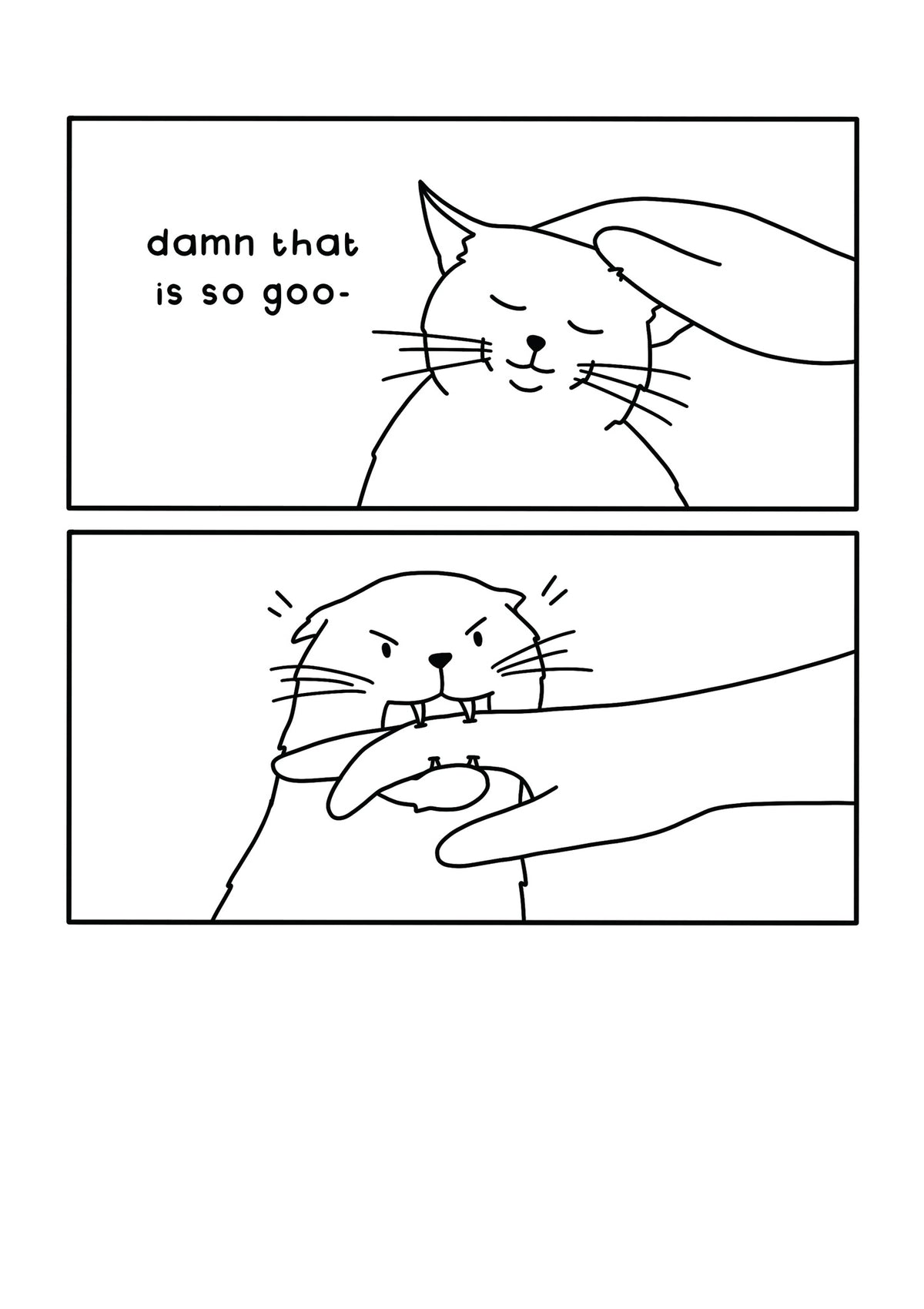 Damn That Is So Good Cat Funny Card from Penny Black