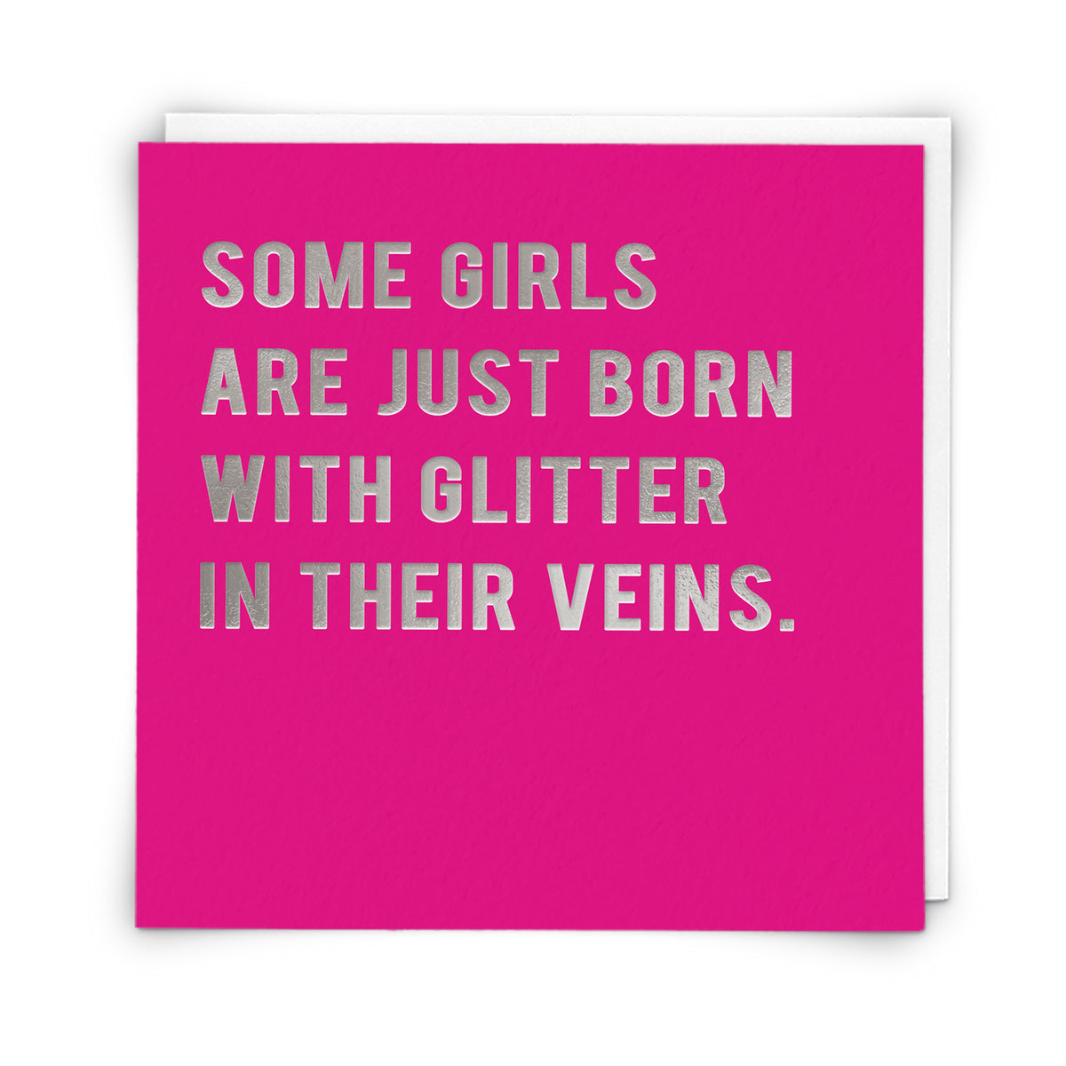 Born With Glitter In Veins Funny Card by penny black
