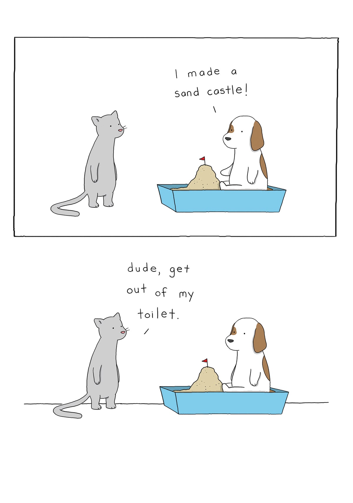 Sandcastle In My Toilet Funny Card from Penny Black