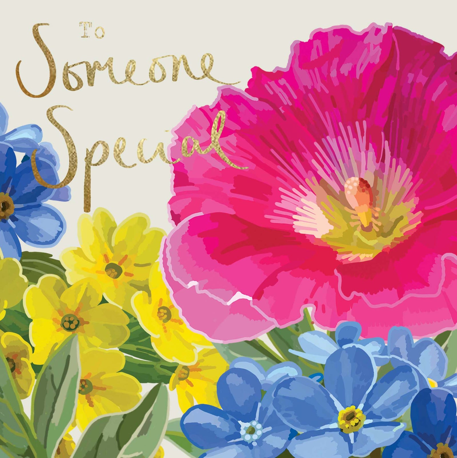 Bold Pink Blooms Special Someone Card from Penny Black