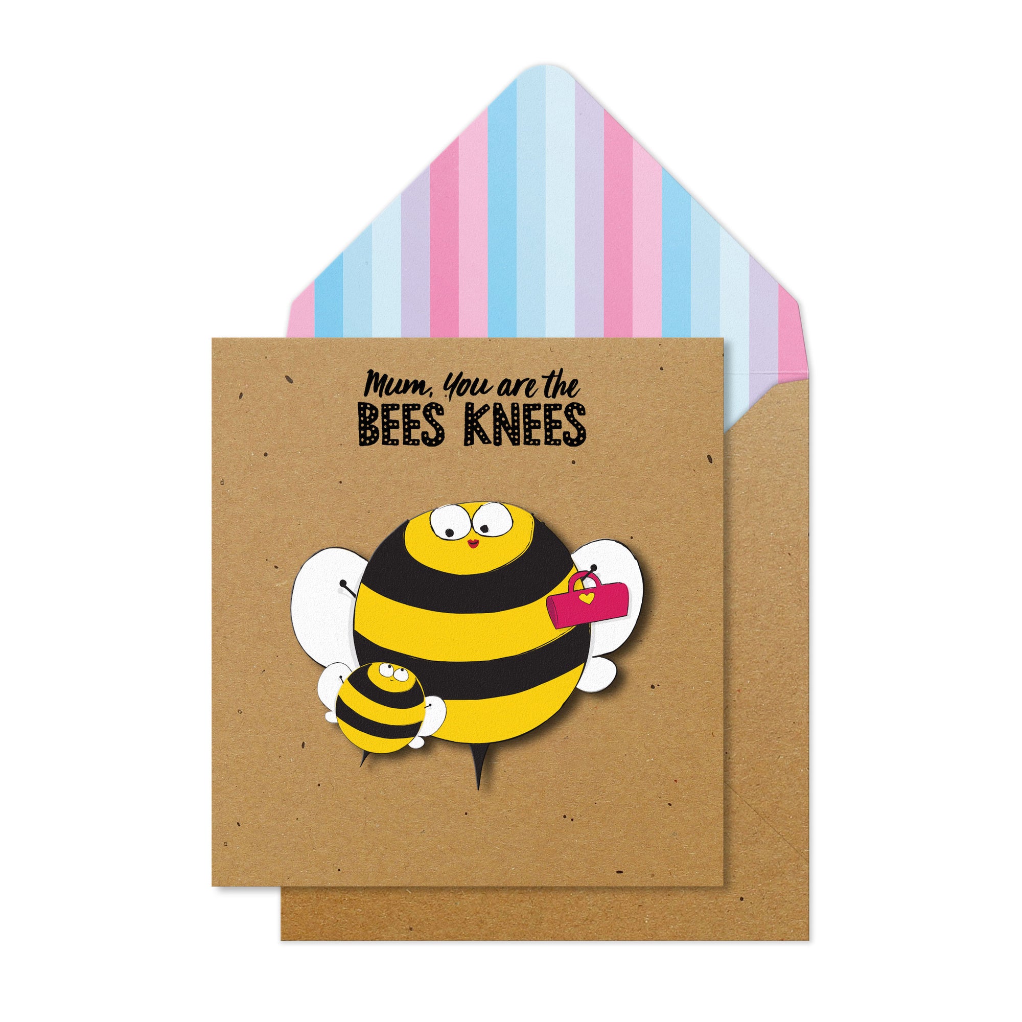 3D Mum Bees Knees Mother's Day Card by penny black