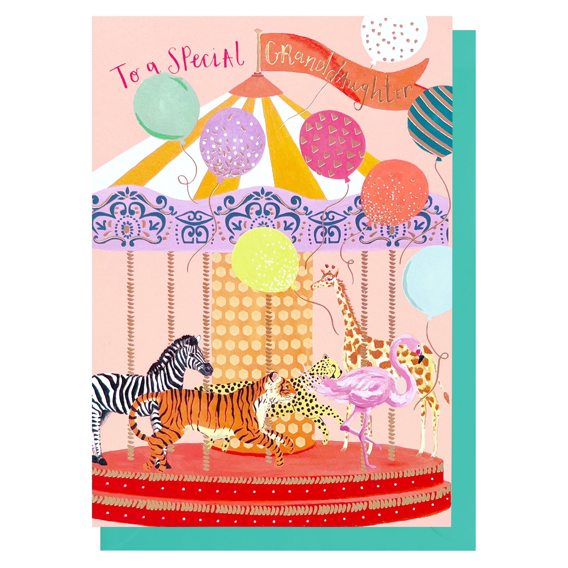 Granddaughter Merry-Go-Round Birthday Card from Penny Black