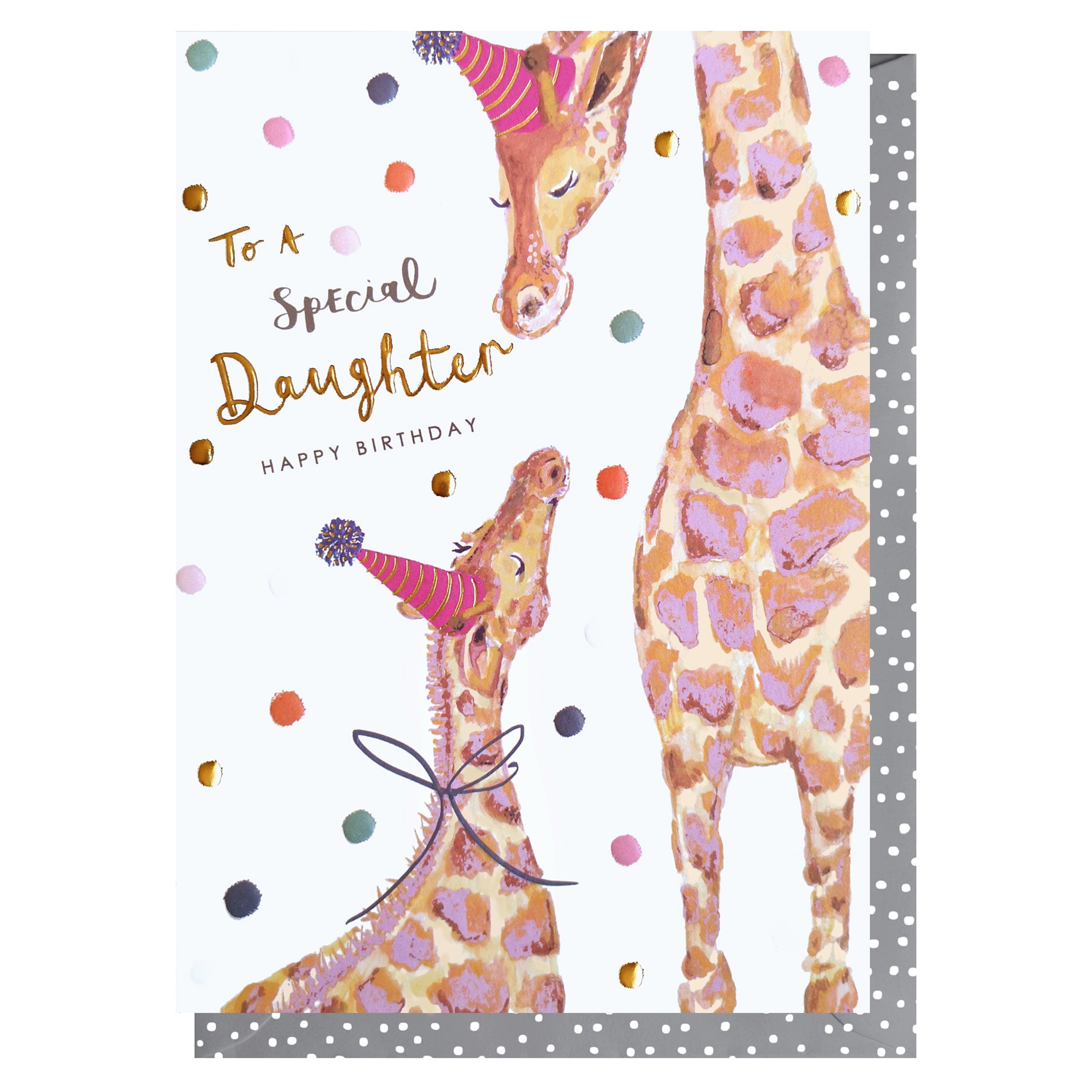 Daughter Giraffe Party Birthday Card from Penny Black