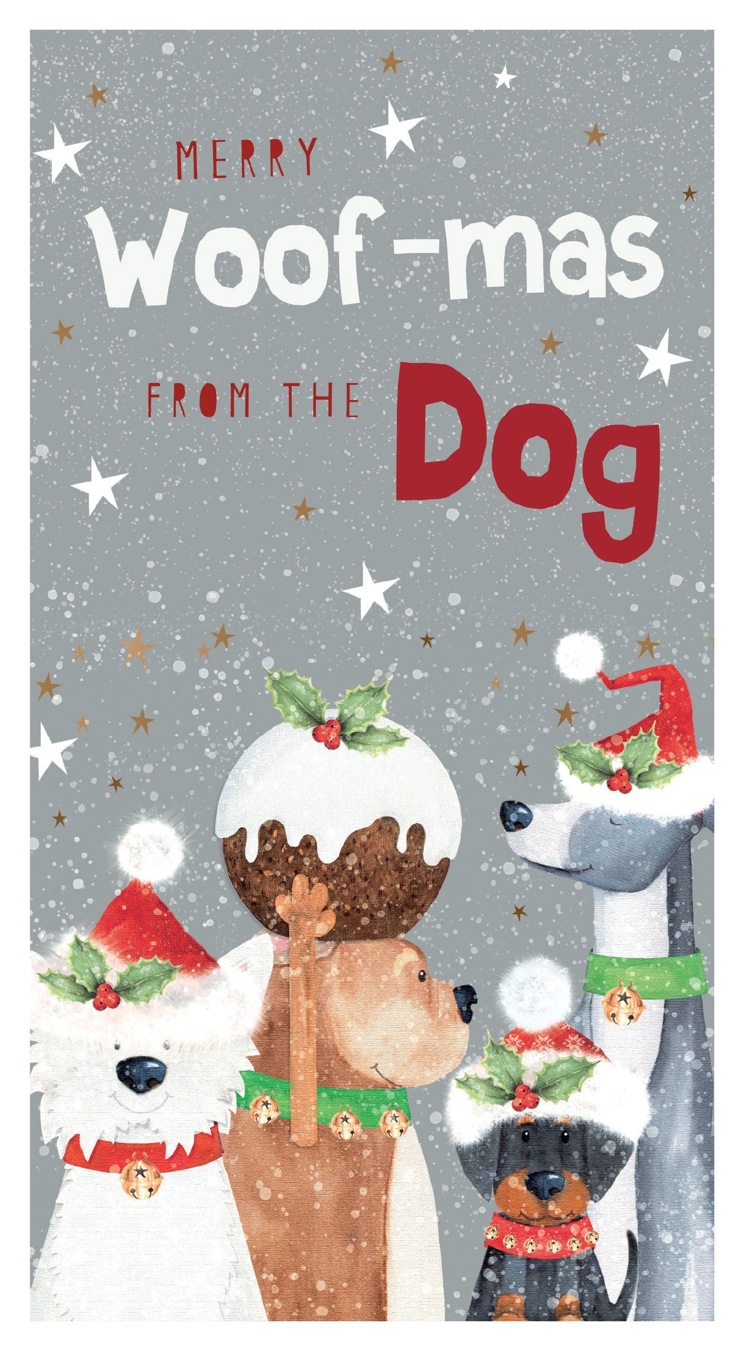 Merry Woofmas From The Dog Christmas Card by penny black