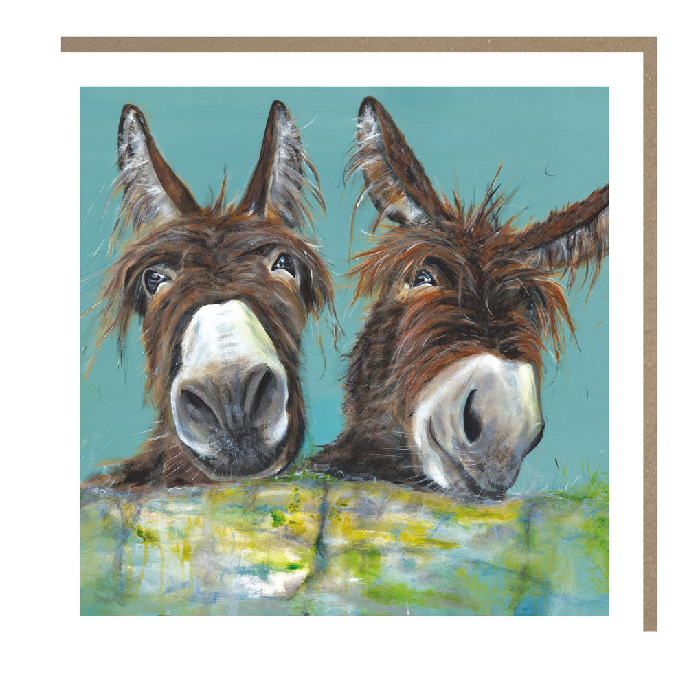 Pankhurst  My Bestie Donkey Couple Art Card from Penny Black
