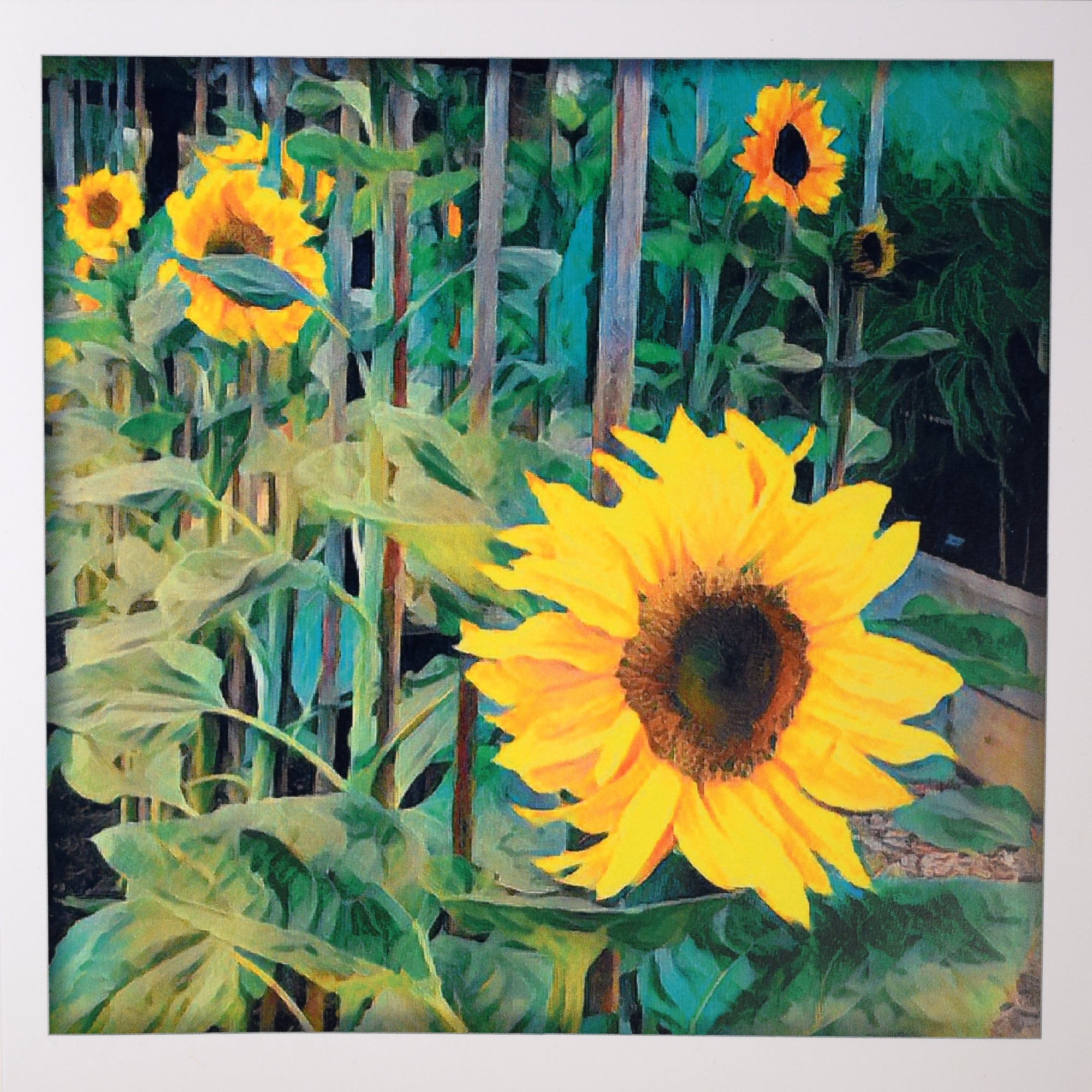 Sunflower Farm Haze Art Card from Penny Black