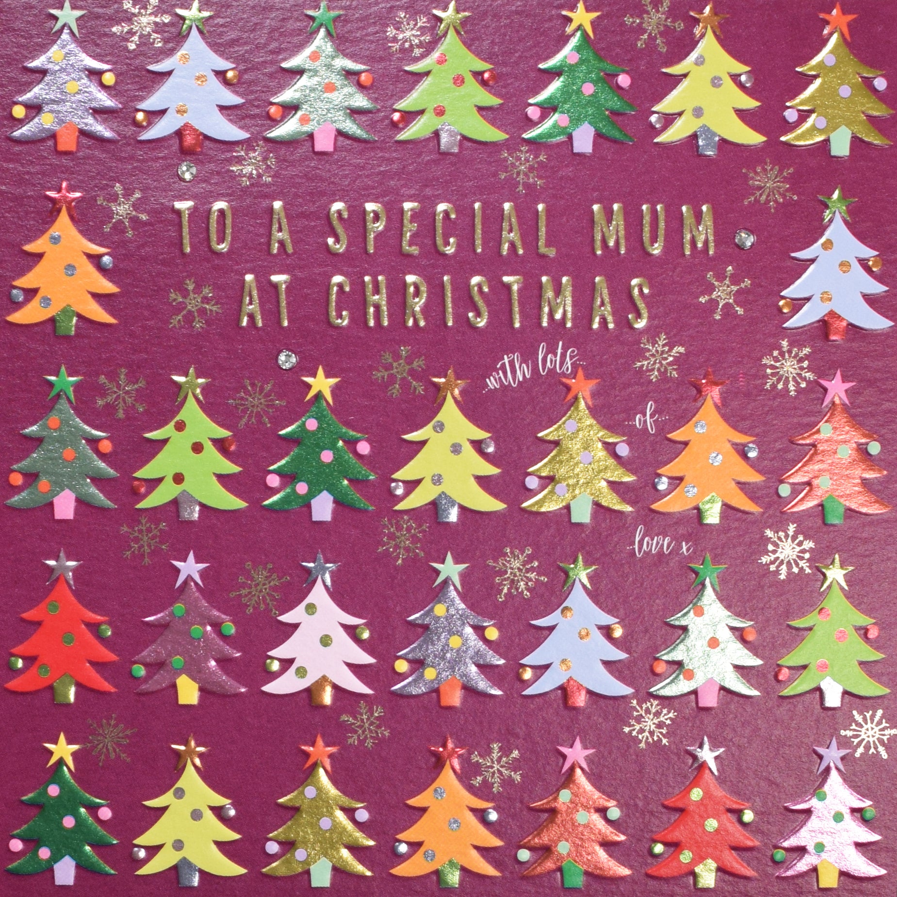 Special Mum Twinkly Trees Christmas Card by Penny Black