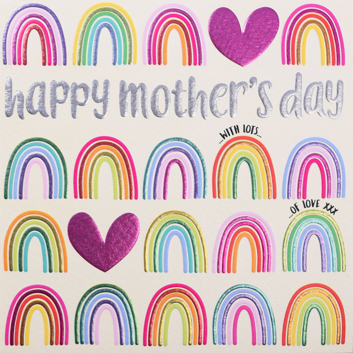 Foil Rainbows Happy Mother&#39;s Day Card by Penny Black