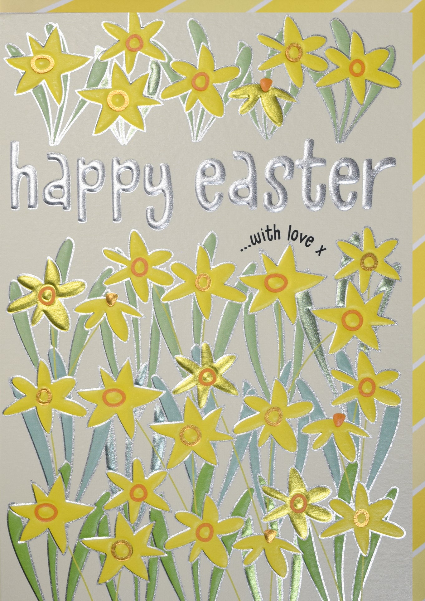 Foil Daffofils With Love Easter Card By Penny Black