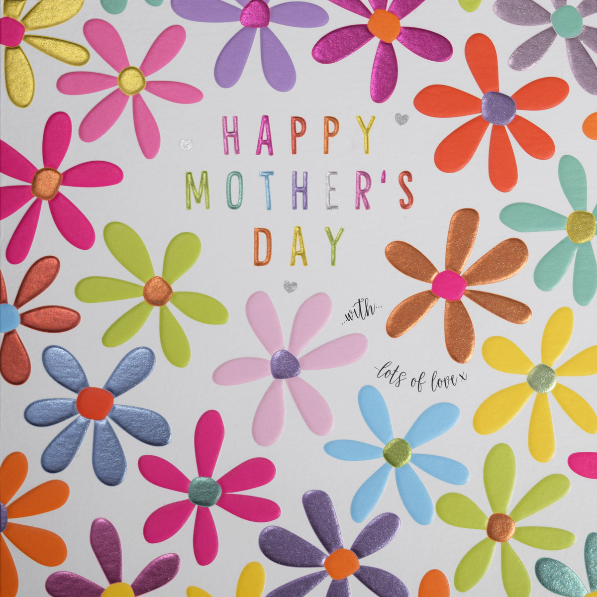 Colourful Daisies Lots Of Love Mother's Day Card By Penny Black