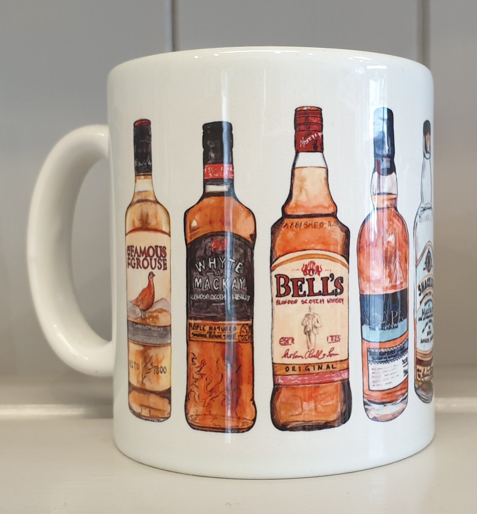 Illustrated Scottish Whisky Mug By Penny Black