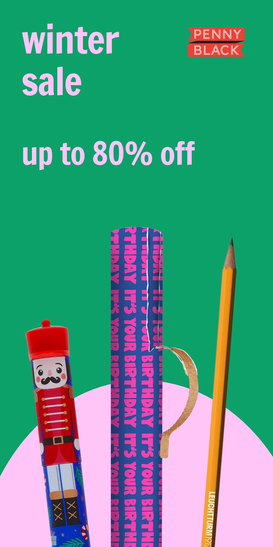 Up to 80% off during Penny Black's Winter Sale