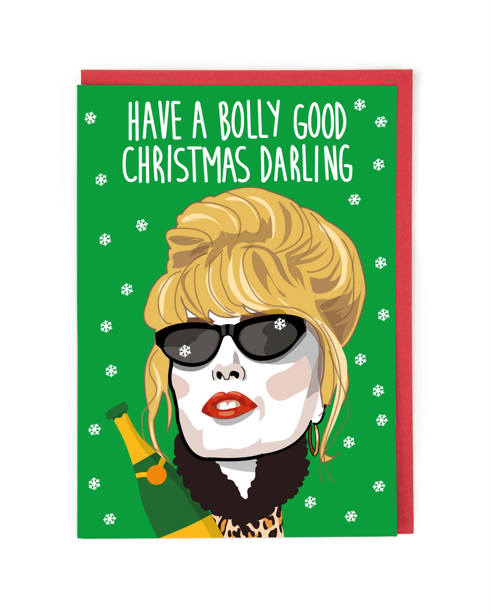 Bolly Good Patsy Absolutely Fabulous Christmas Card by penny black
