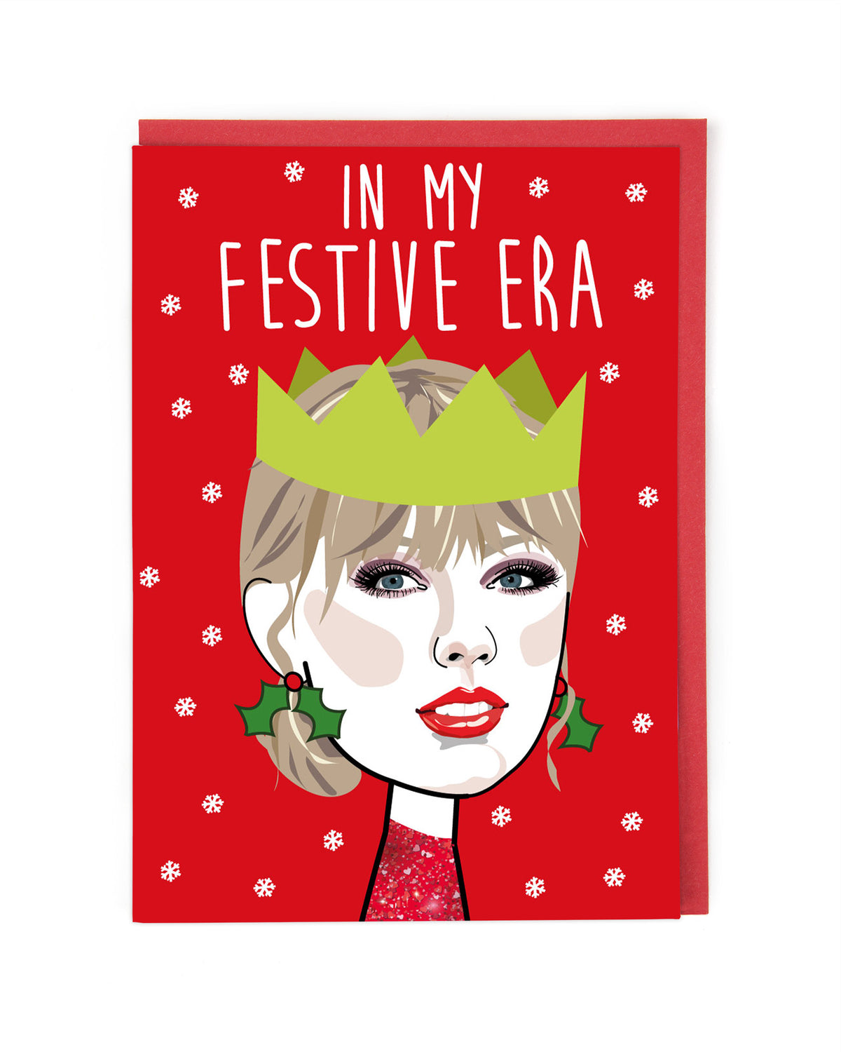 In My Festive Era Taylor Swift Christmas Card by penny black