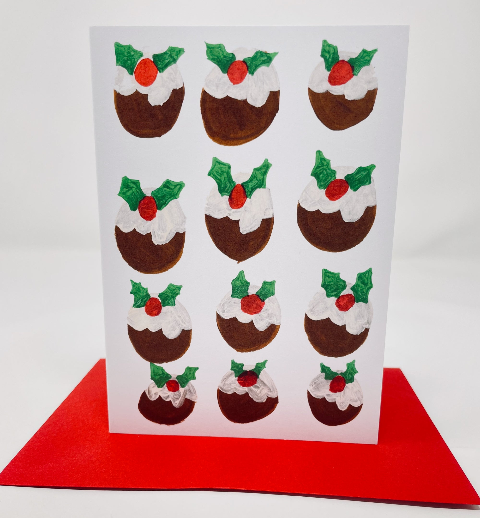 Jolly Christmas Puddings Card by crafting together at penny black