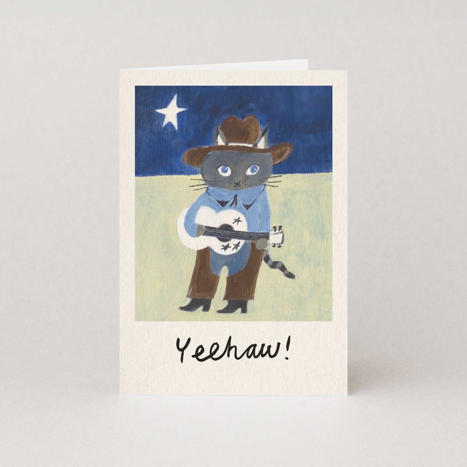 Yeehaw Cowboy Kitten Card By Penny Black