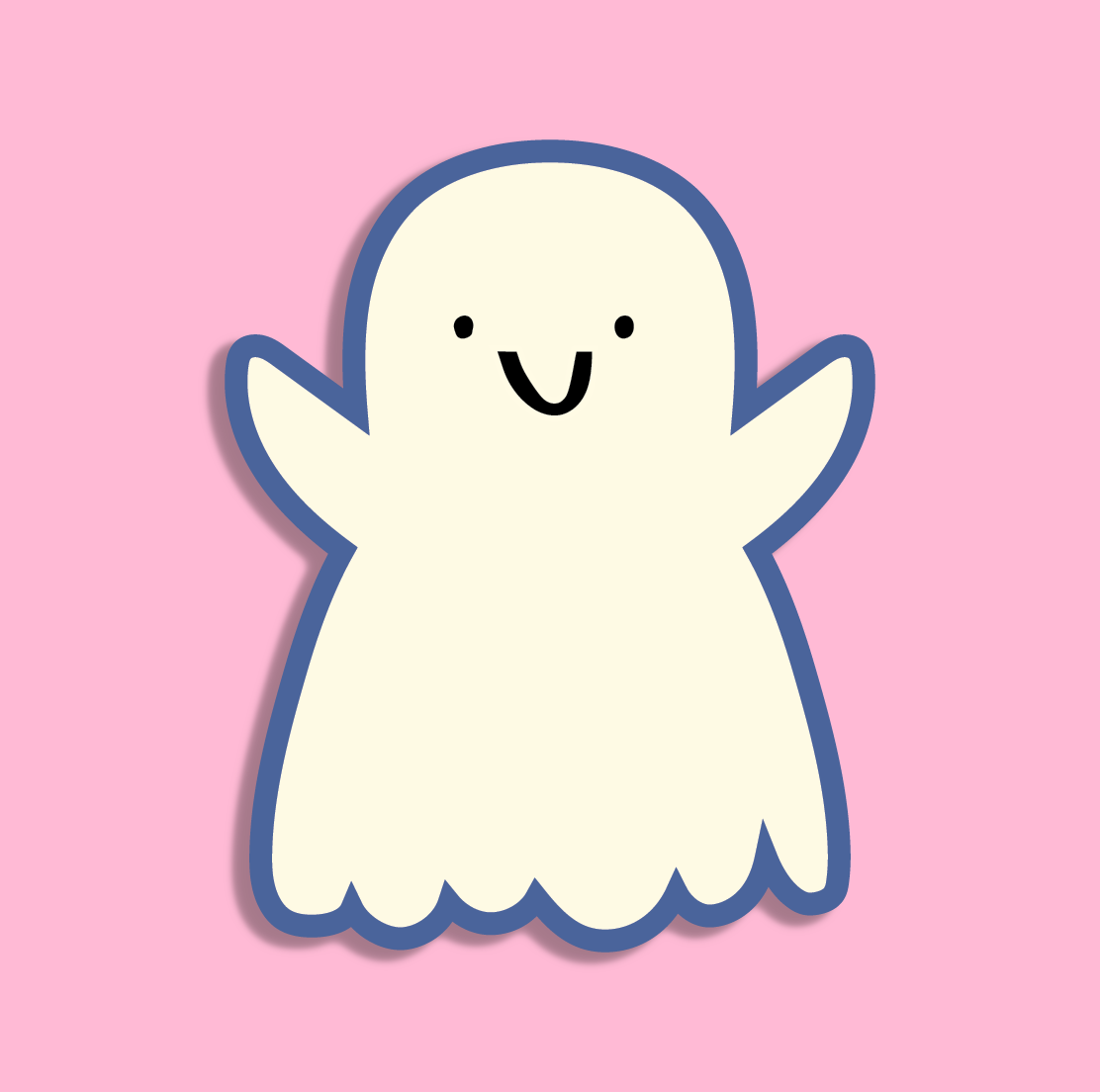 Jolly Ghost Sticker