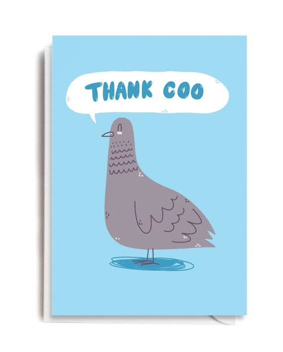 Thank Coo Pigeon Card by penny black