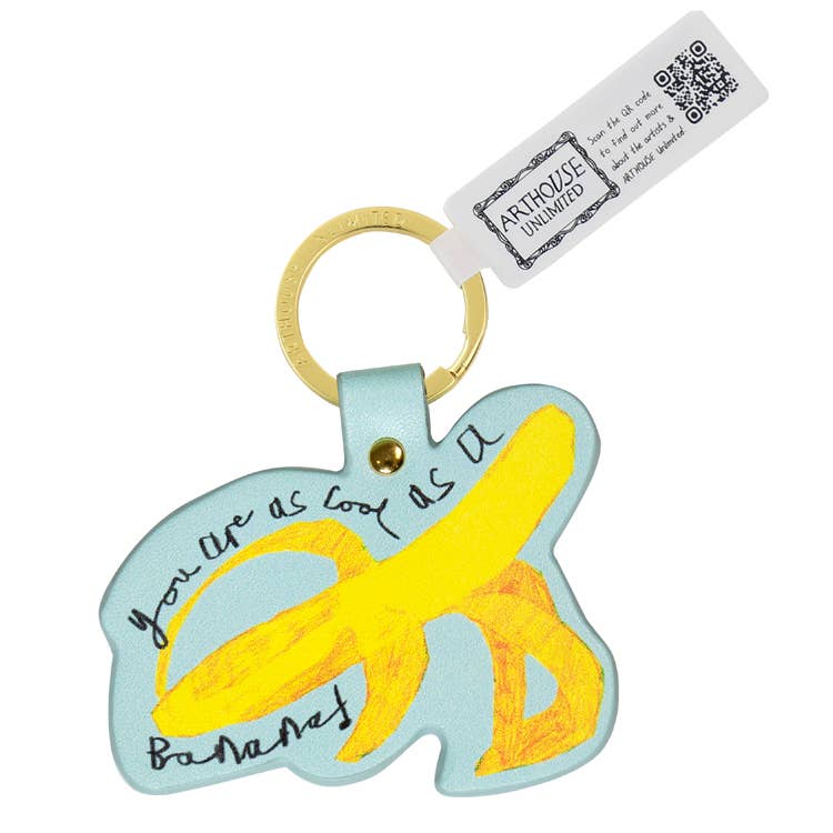 Arthouse Unlimited You Are As Cool As A Banana Keyring By Penny Black