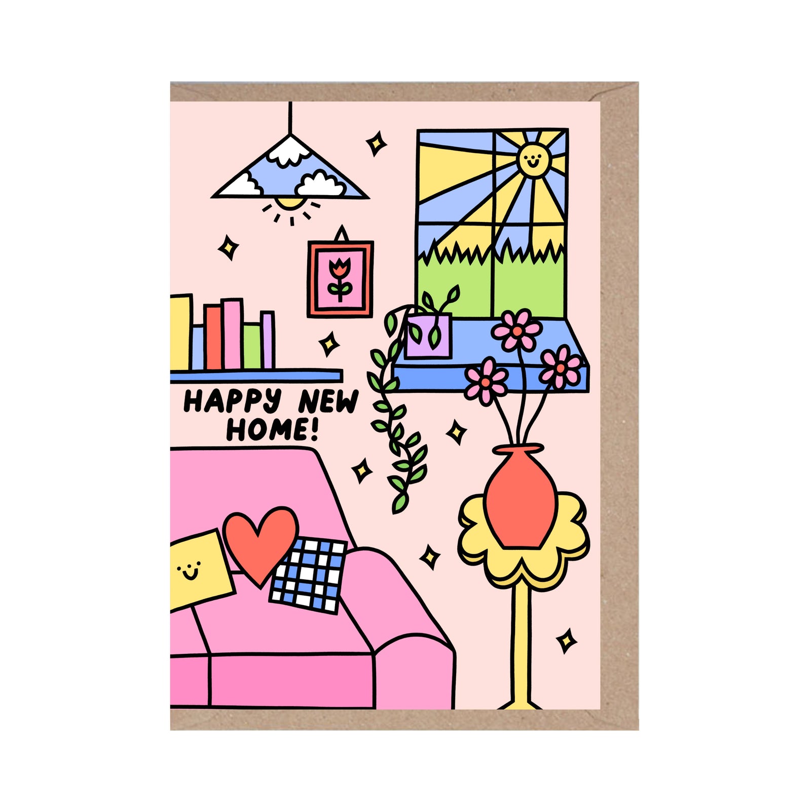 Smiley Cosy Happy New Home Card by penny black