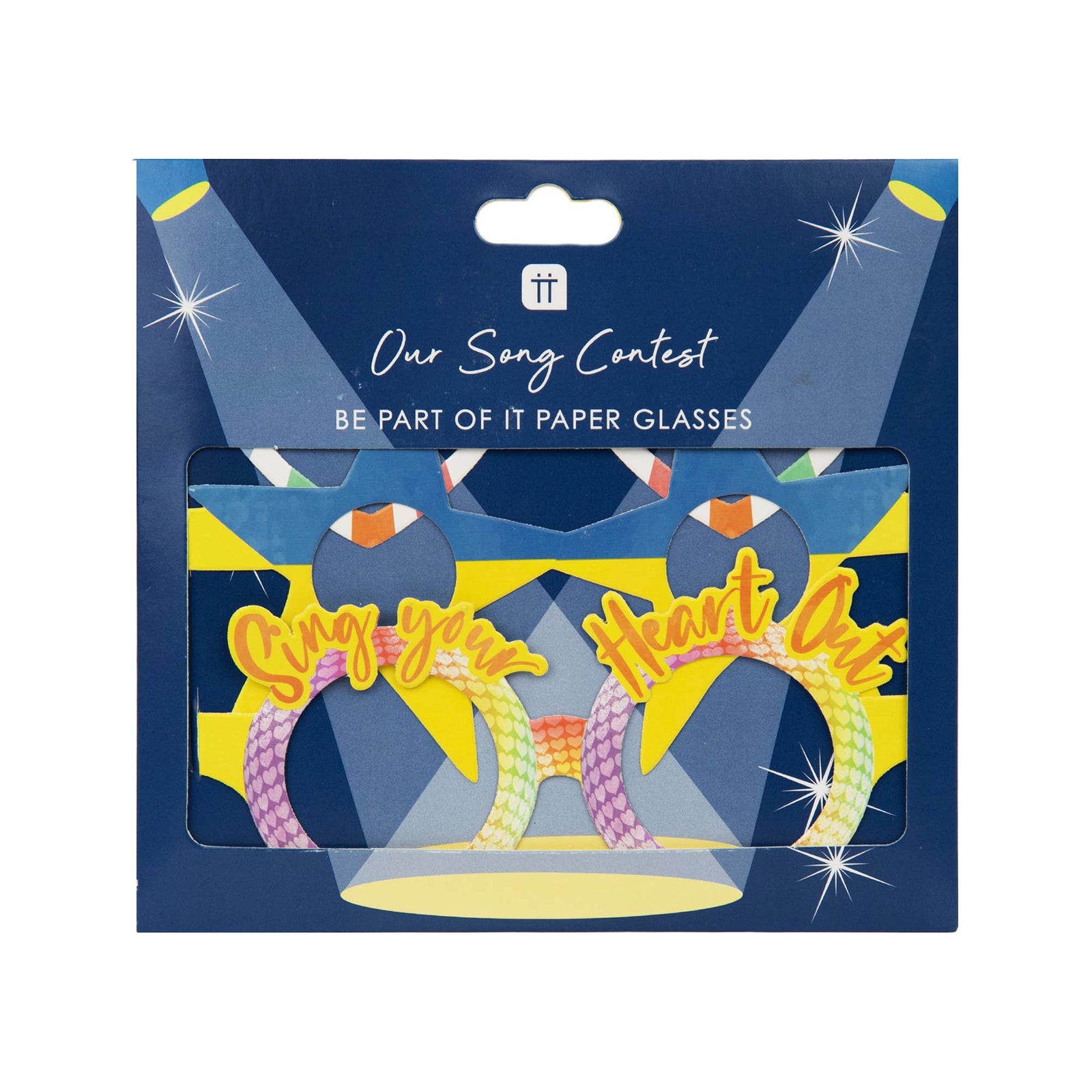 Eurovision Song Contest Dress Up Glasses 8pk in packaging by penny black