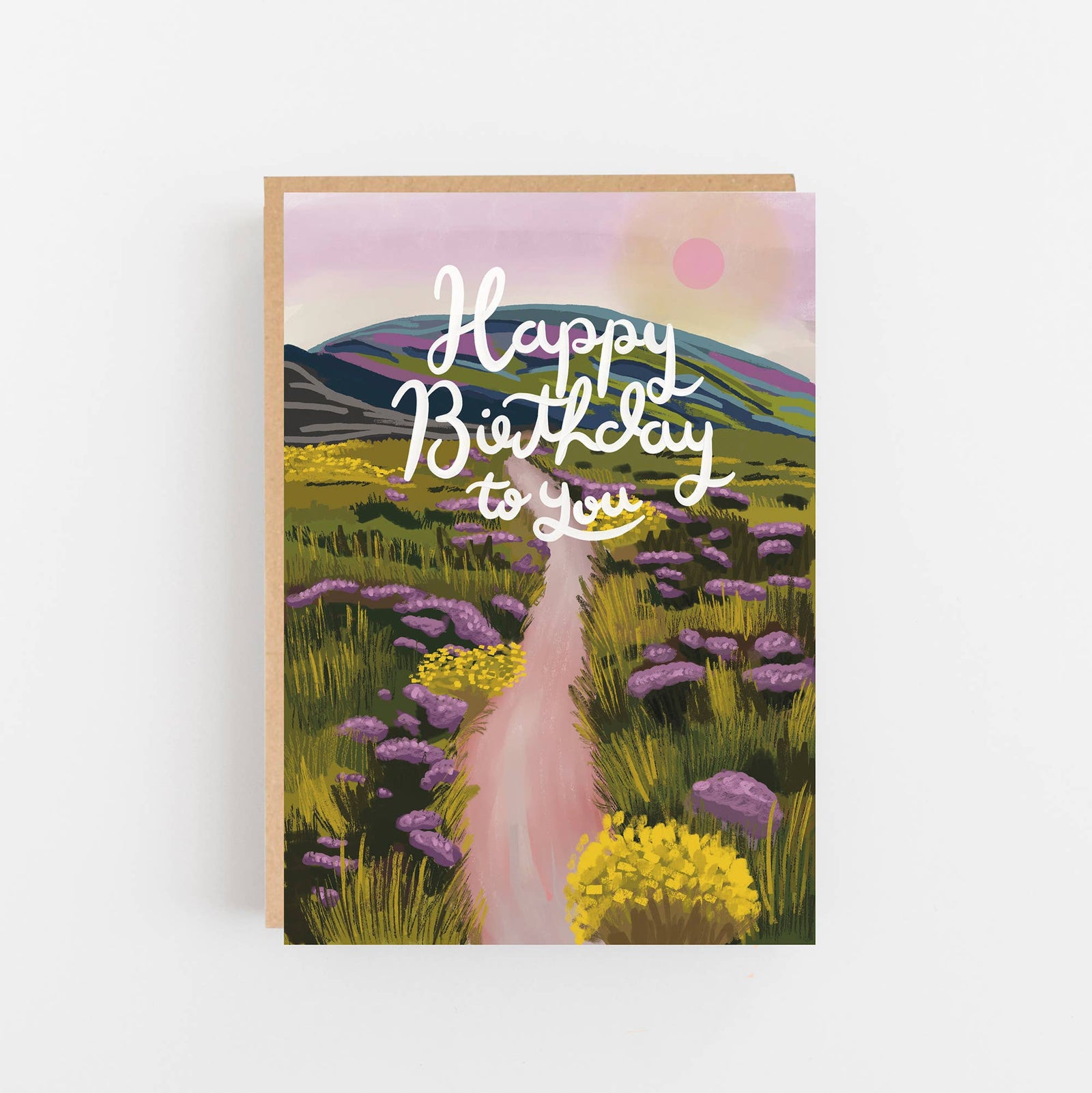 Heather Path Birthday Card by lomond paper co at penny black