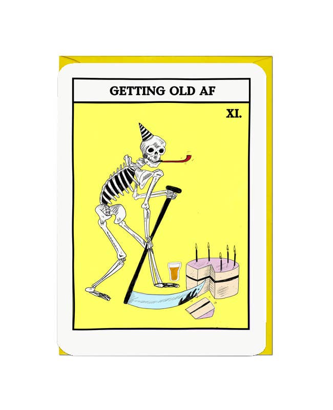 GETTING OLD AF Tarot Funny Card