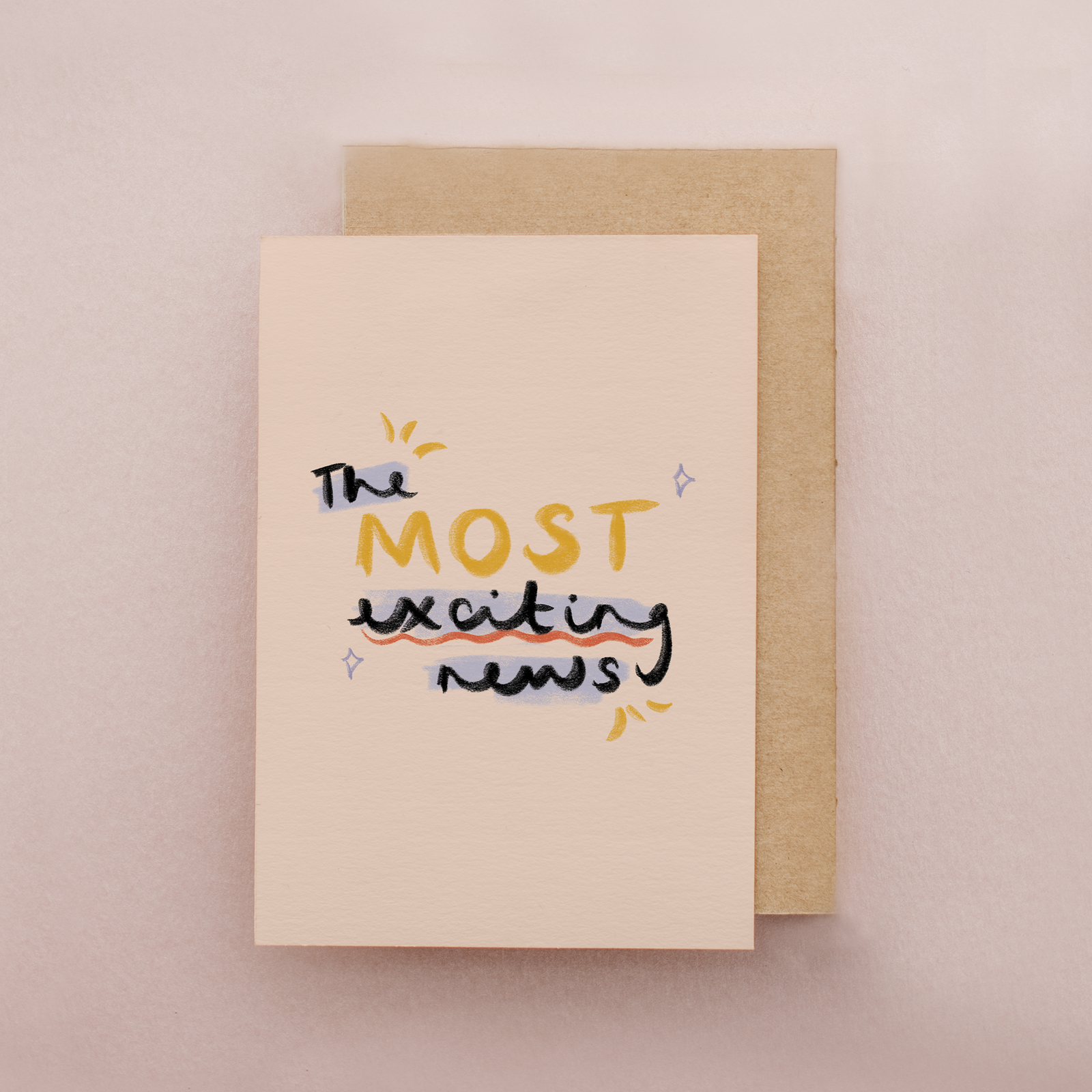 Most Exciting News Felt Tips Celebration Mini Card by lib's cards at penny black