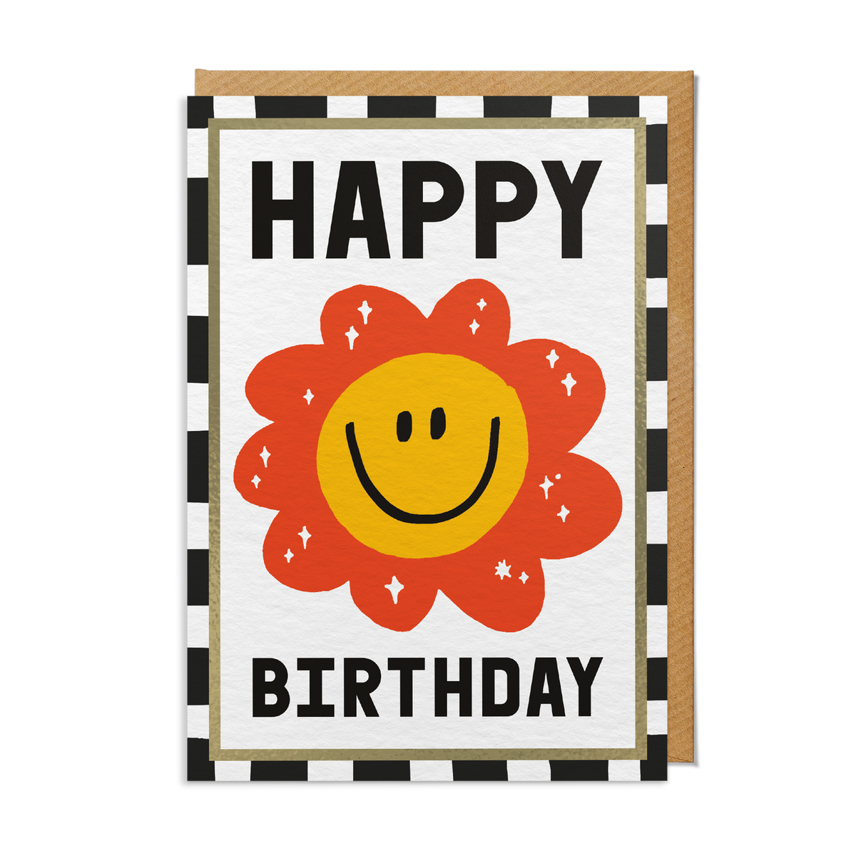 Smiling Flower Birthday Card by penny black