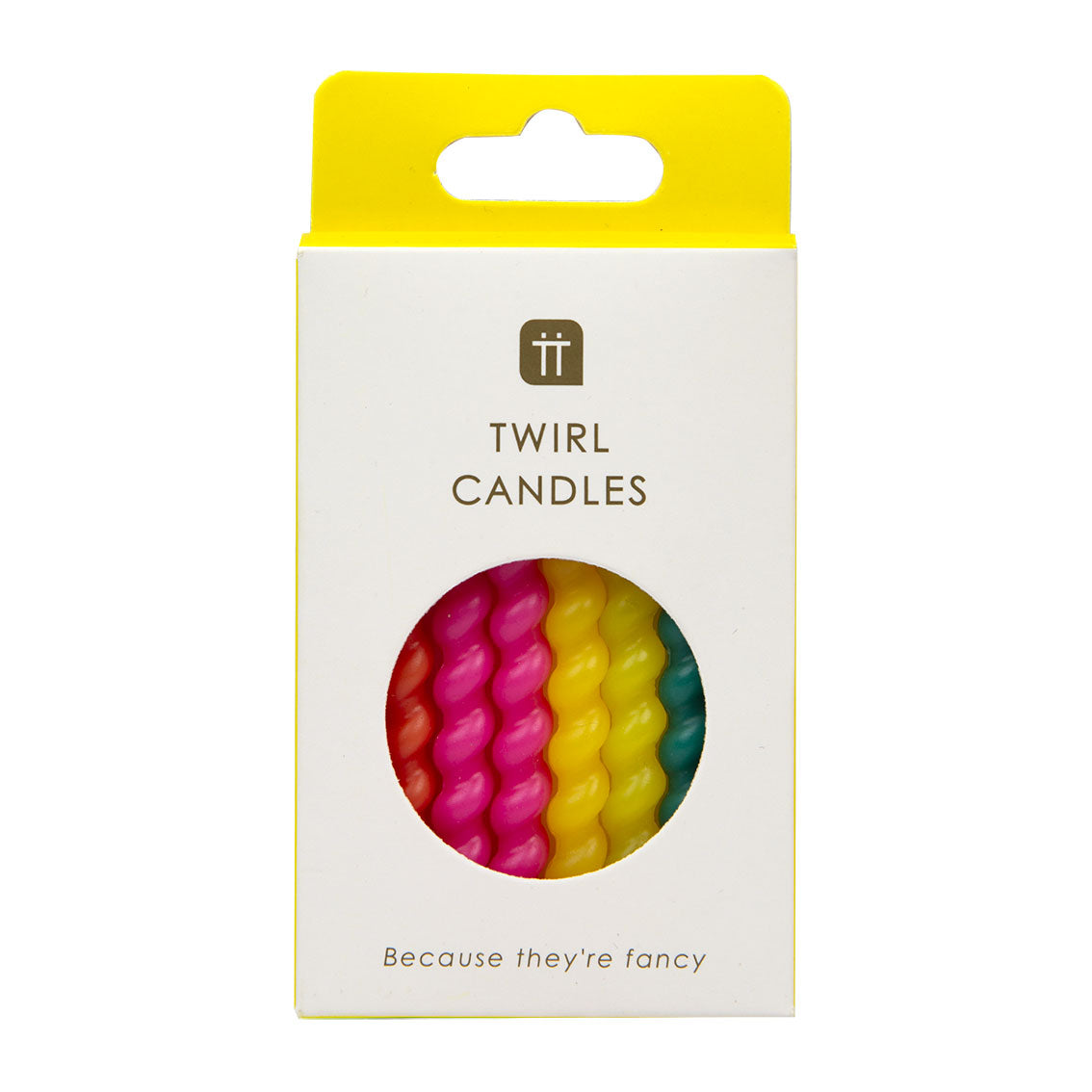 Bright Twirl Birthday Candles 8 Pk by penny black