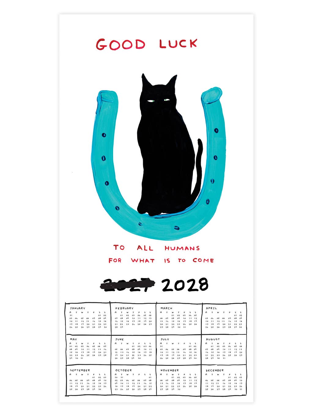 2027 David Shrigley Wall Calendar