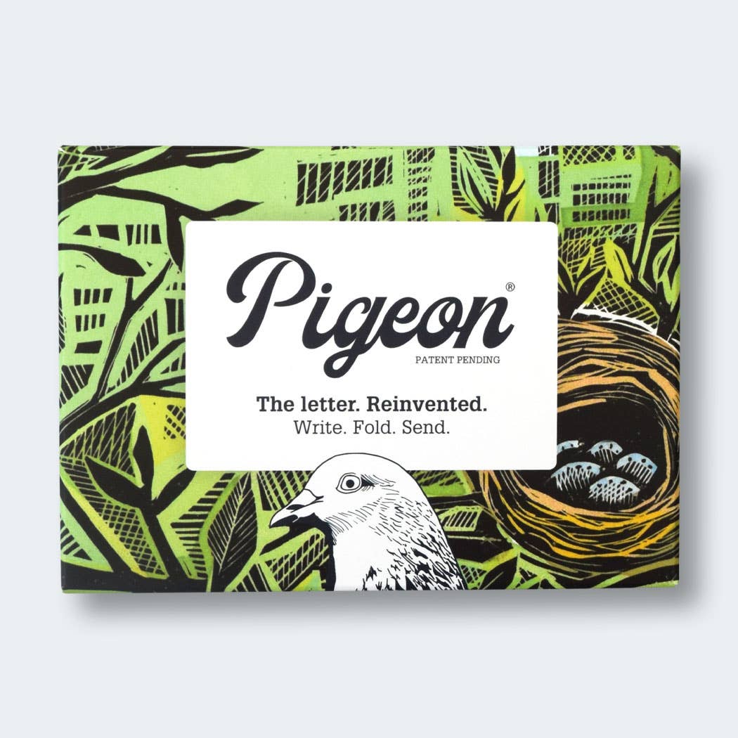 Rewilding Pigeon Folding Letter Set by penny black in packaging