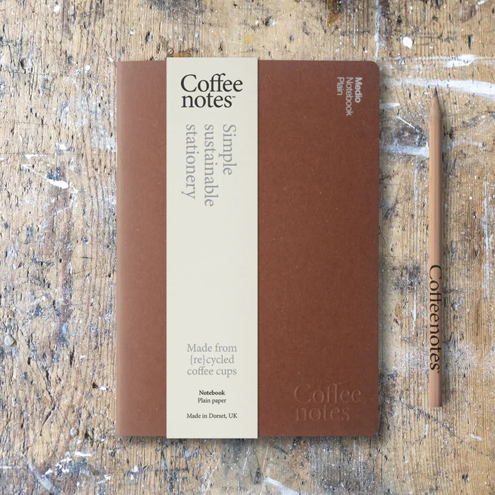 Coffeenotes Sustainable Recycled A5 Medio Notebook By Penny Black