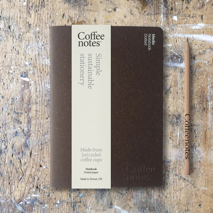 Coffeenotes Sustainable Recycled A5 Medio Notebook By Penny Black