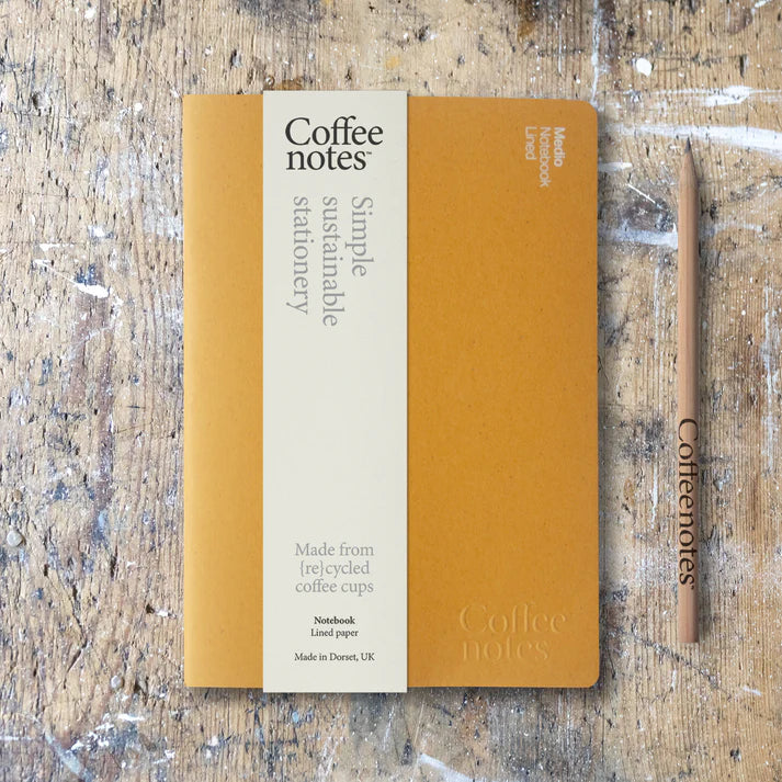 Coffeenotes Sustainable Recycled A5 Medio Notebook By Penny Black