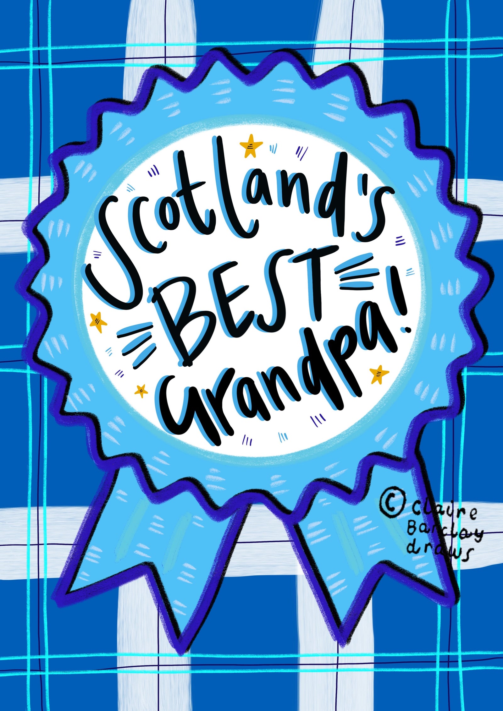 Scotland's Best Grandpa Father's Day Card by penny black