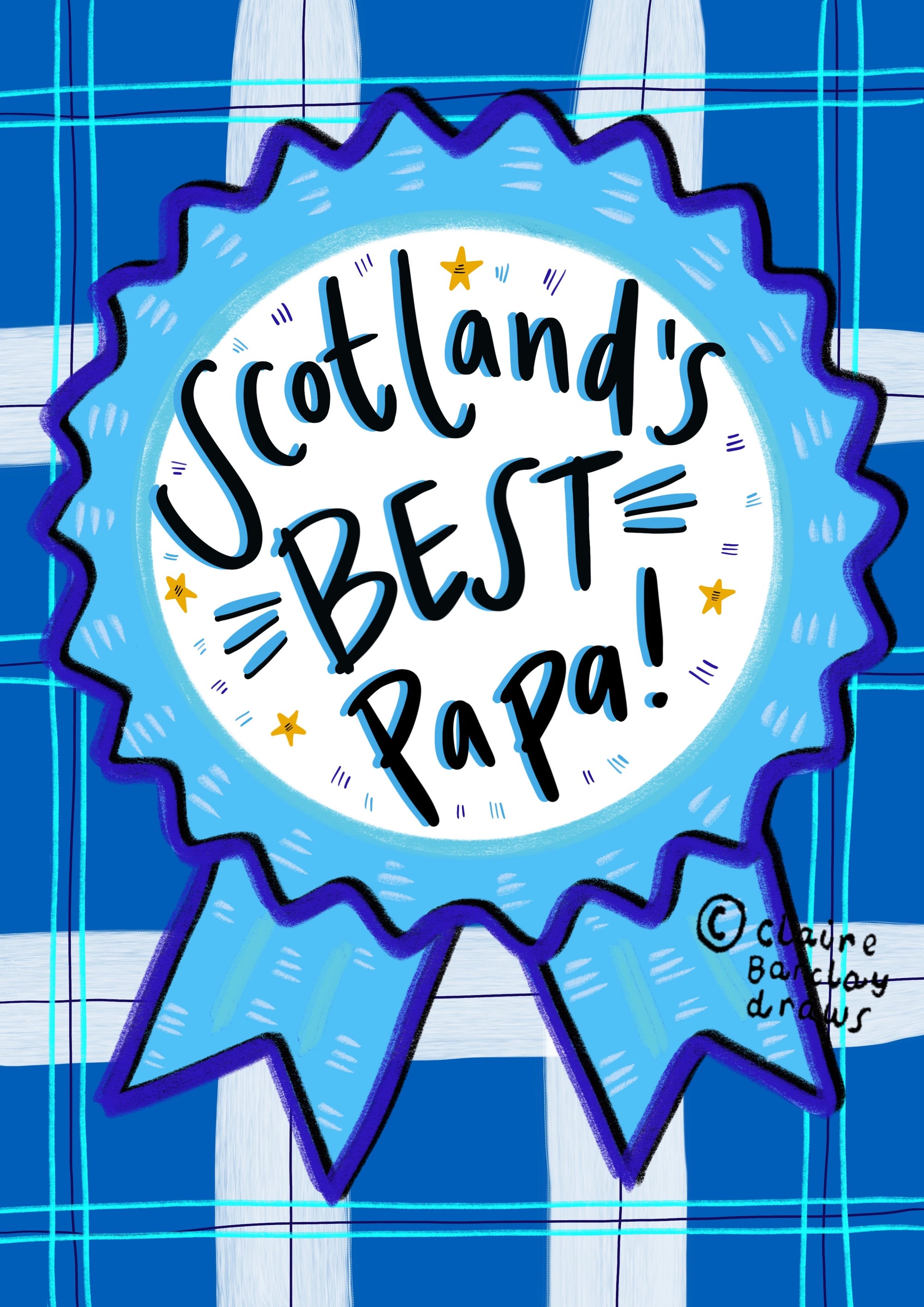 Scotland's Best Papa Father's Day Card by penny black