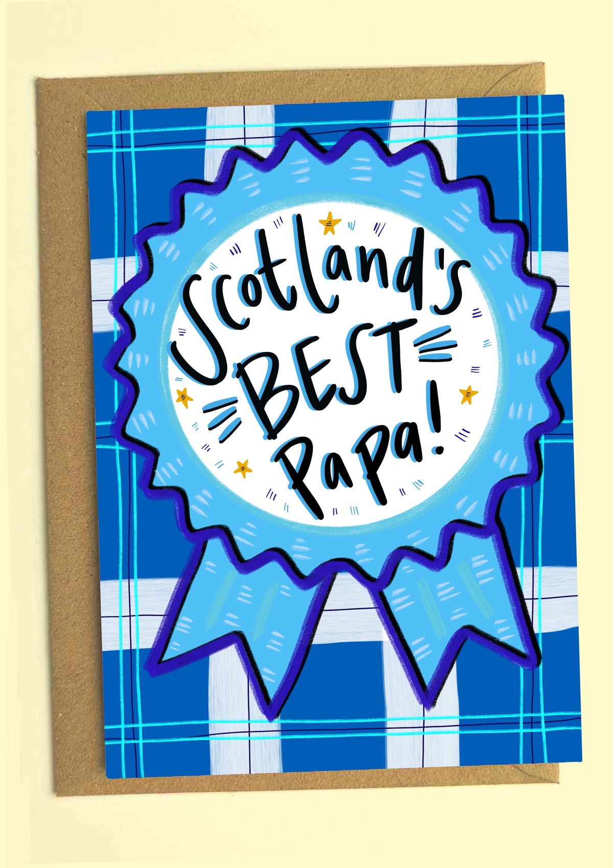 Scotland&#39;s Best Papa Father&#39;s Day Card with envelope by penny black