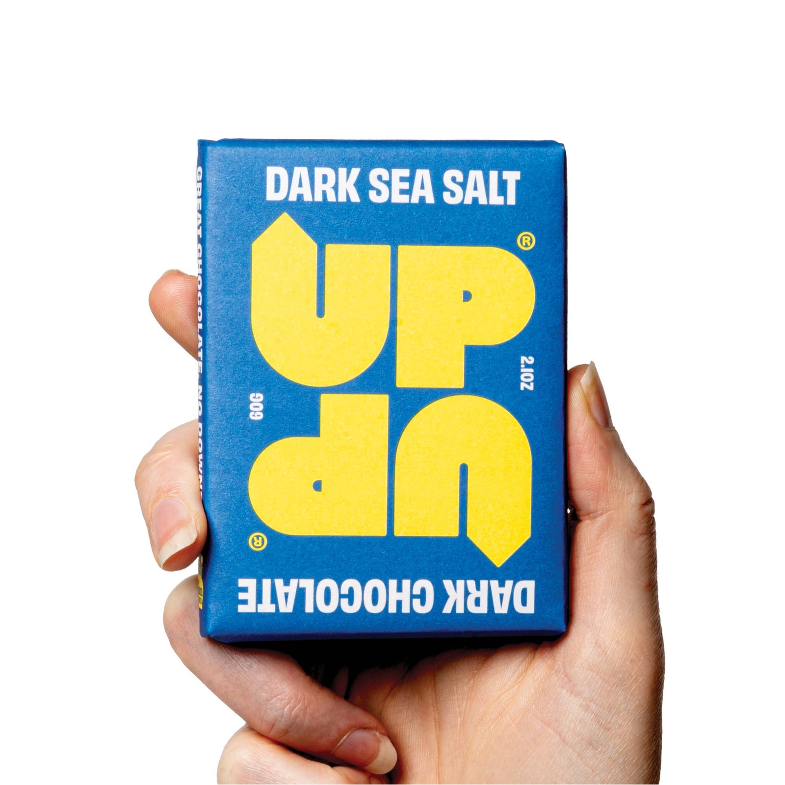 UP-UP Ethical Sea Salt Dark Chocolate Bar 60g by penny black
