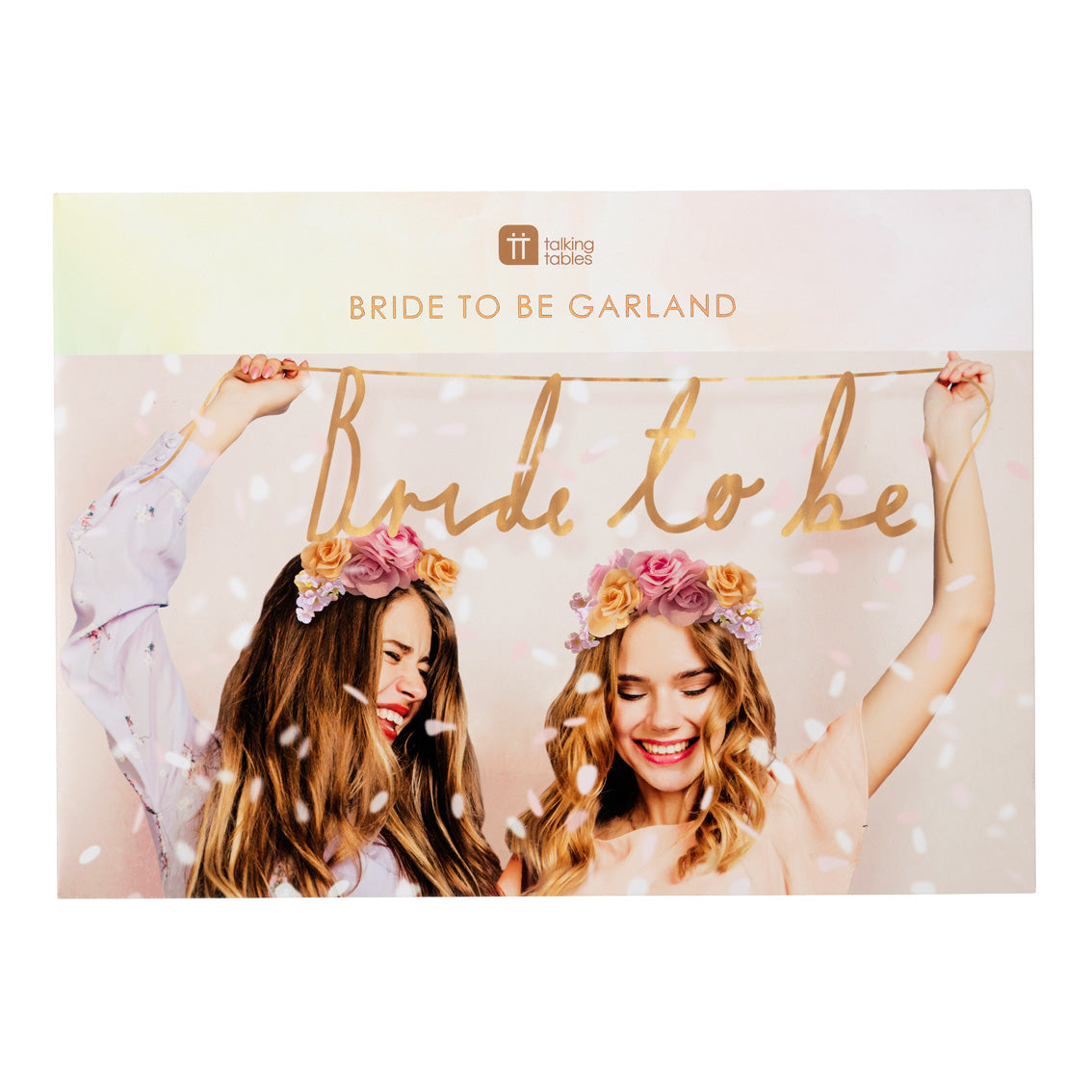 Bride To Be Party Garland in packaging