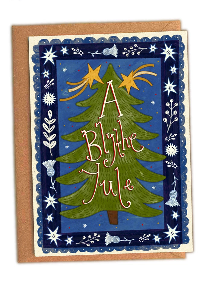 A Blythe Yule Folk Scots Christmas Card by penny black