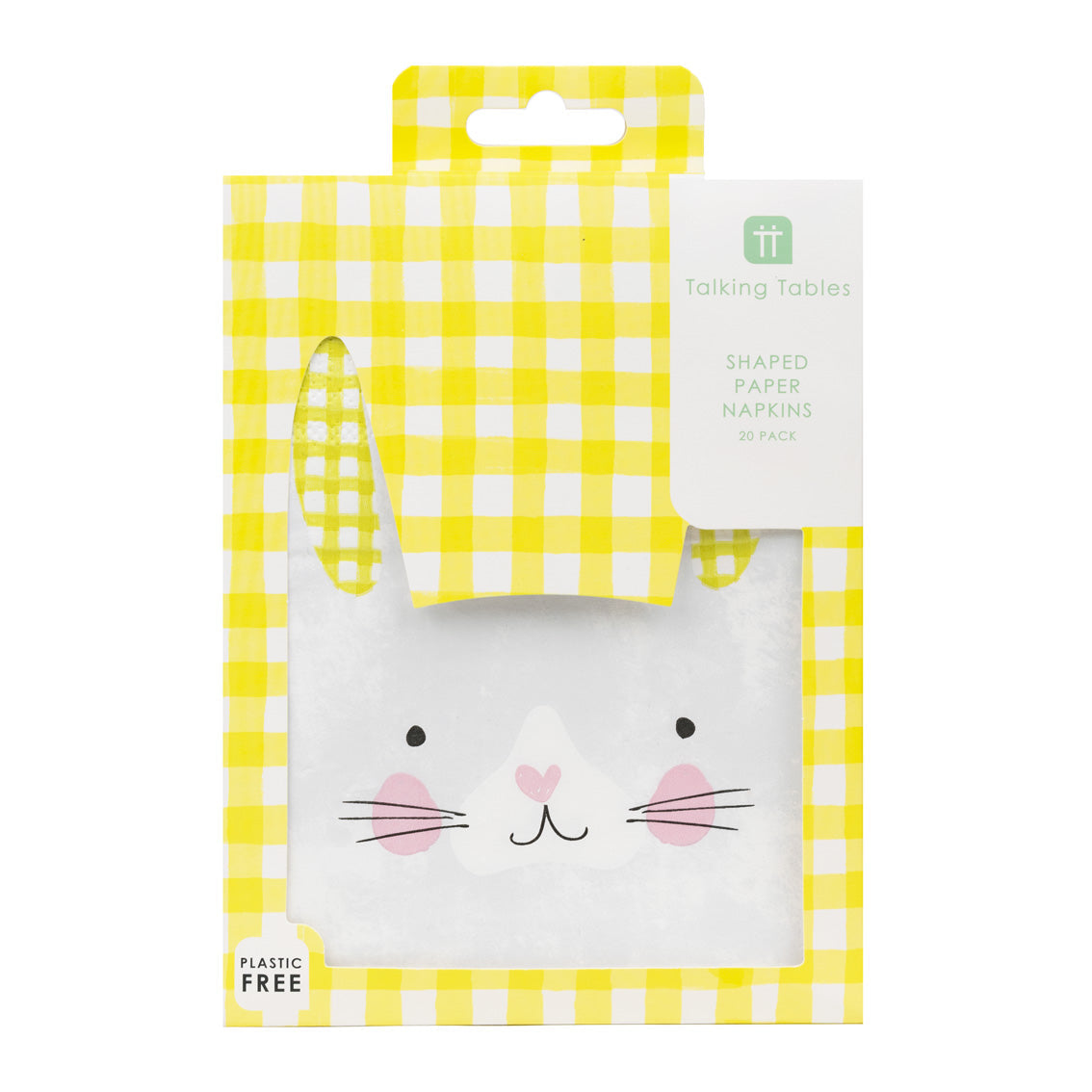 Bunny Shaped Paper Napkins - 20 Pack by penny black