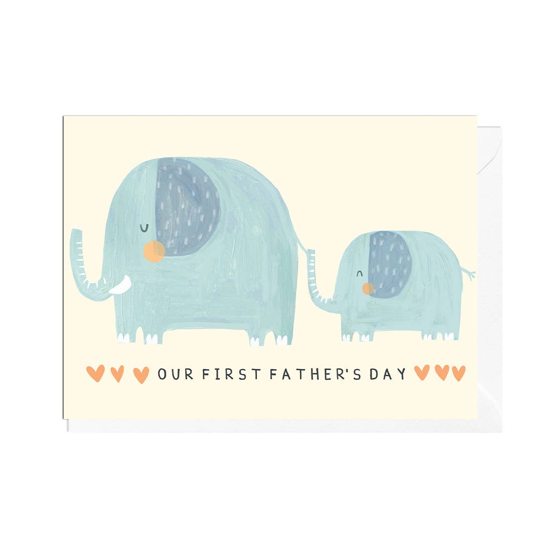 Elephants Our First Father's Day Card