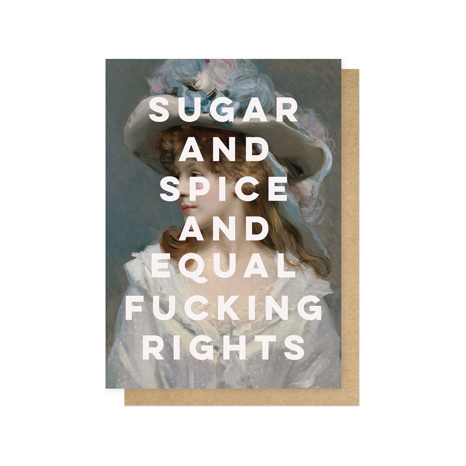 Sugar Spice Equal Rights Funny Card - Penny Black