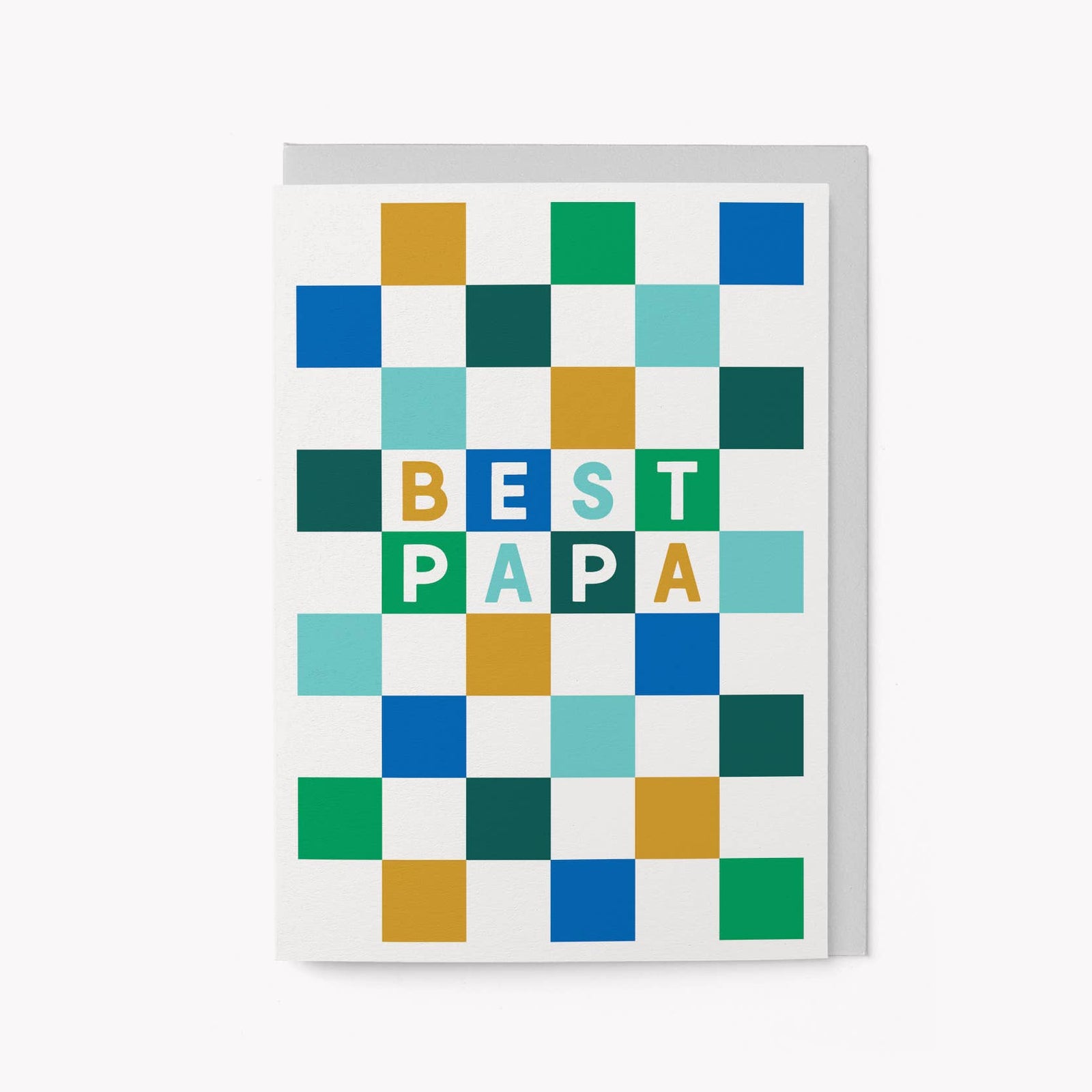 Best Papa Checks Father's Day Card by graphic factory at penny black