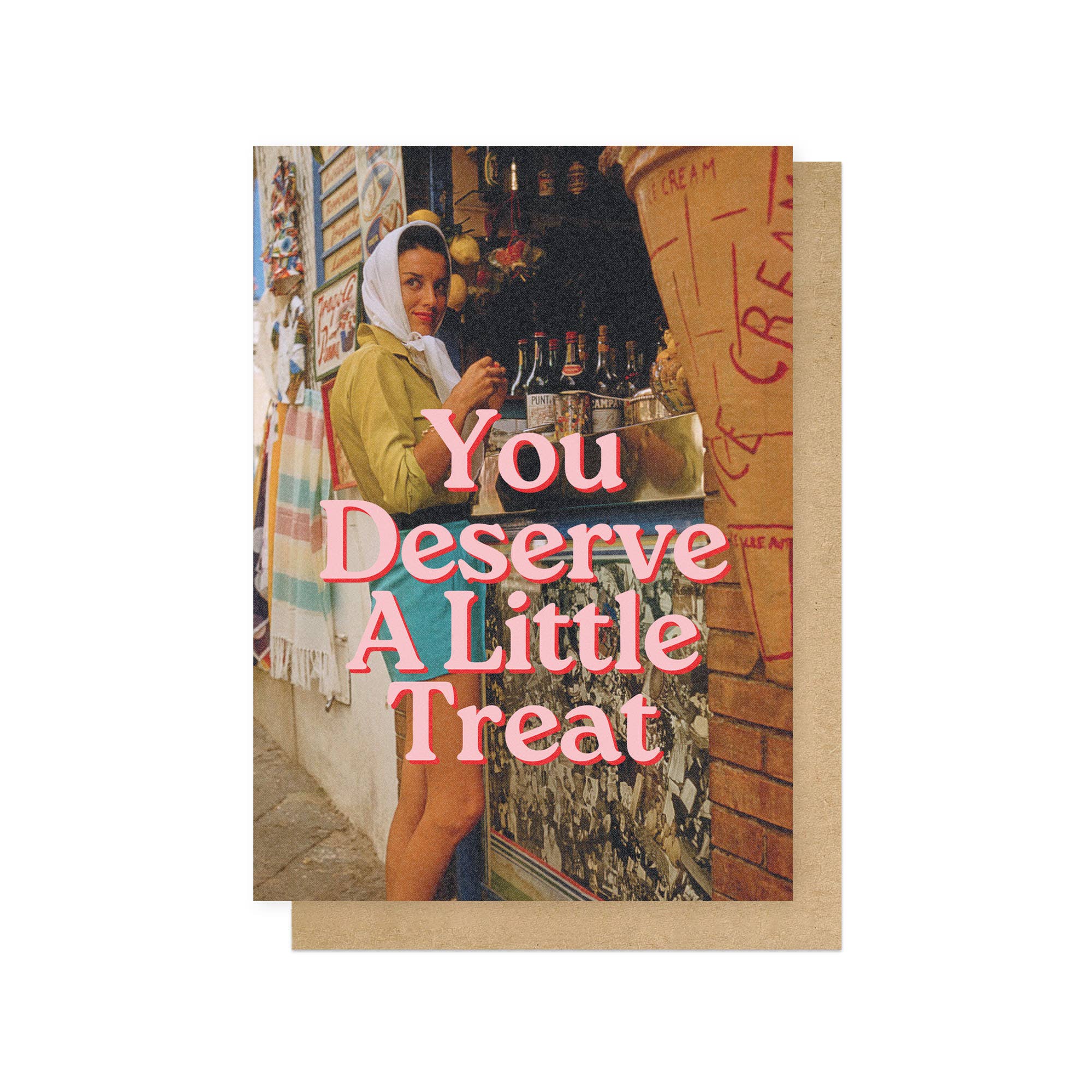 Deserve A Little Treat Retro Card by penny black